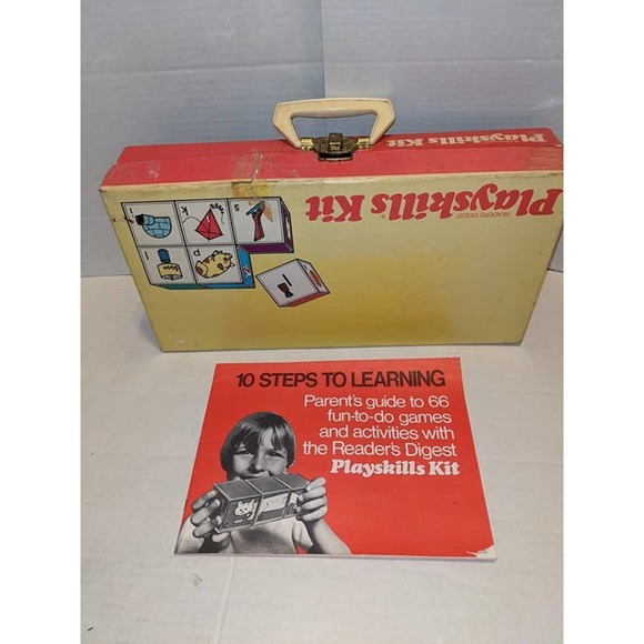 Vintage 1972 Readers Digest Playskill Kit Blocks Cards Mats Homeschool Rare - Picture 12 of 12